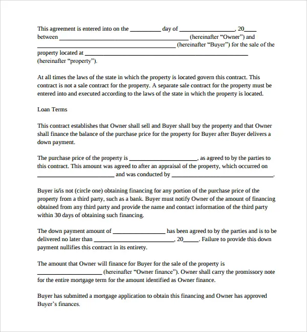11+ Mortgage Agreement Templates