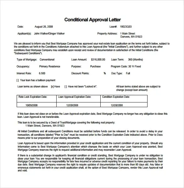 7 Mortgage Commitment Letter Templates to Download
