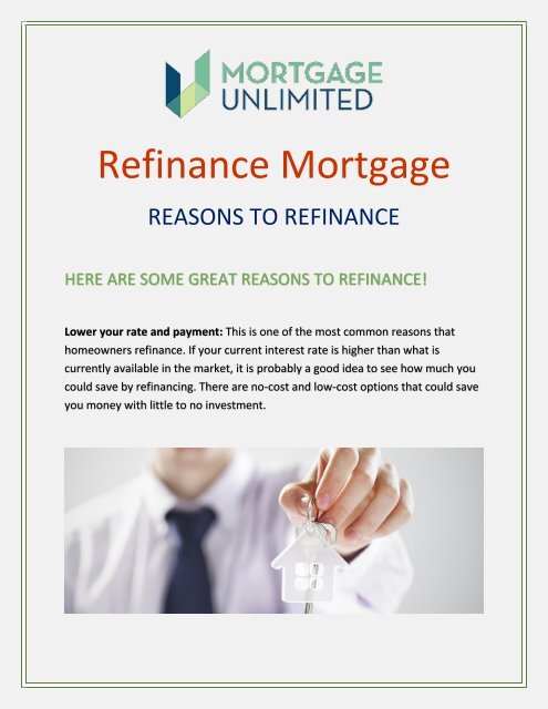 Can You Refinance A Mortgage Without A Job