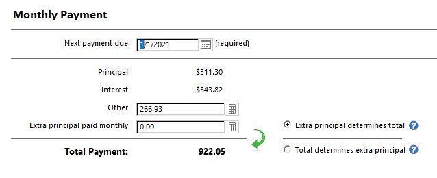 Cannot split mortgage payment details  Quicken