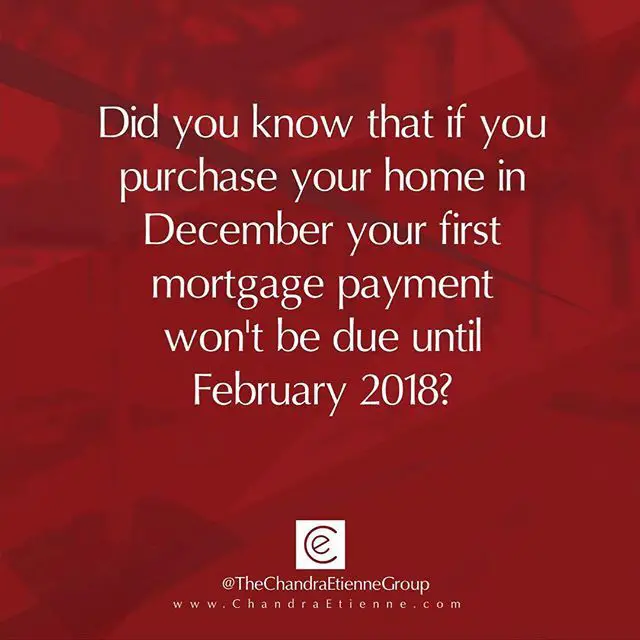 Did you know that if you purchase your home in December your first ...
