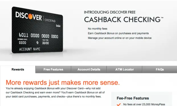 Discoverâs Cashback Checking Falls Short Online ...