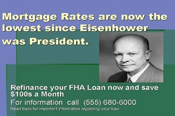 FHA and VA Mortgage Postcard