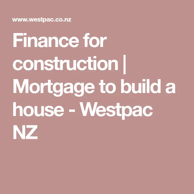 Finance for construction