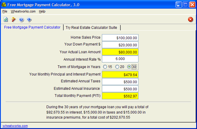Free Mortgage Payment Calculator Free Download and Review