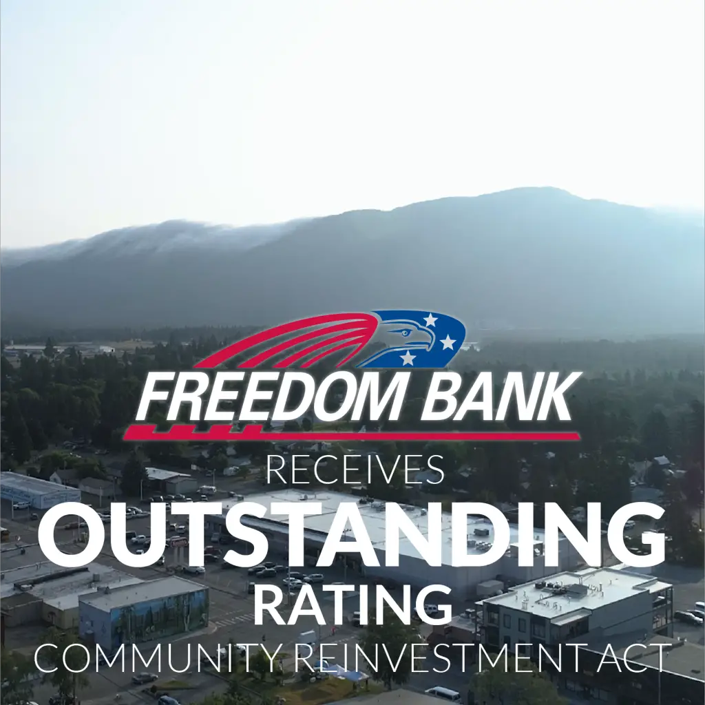 Freedom Bank Receives Outstanding Rating for CRA Performance