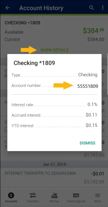 How do I find my full account/loan number in the Mobile Banking App ...