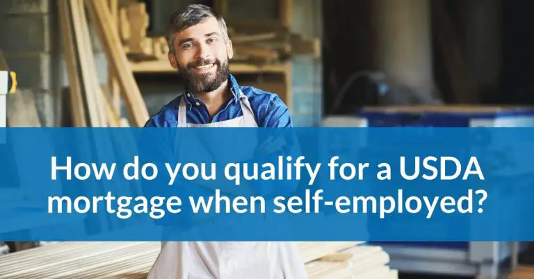 How do you qualify for a USDA mortgage when self