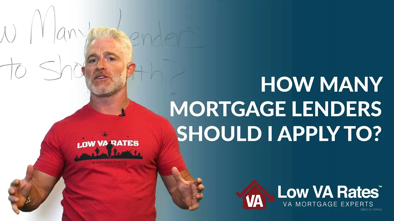 How many mortgage lenders should I apply to?