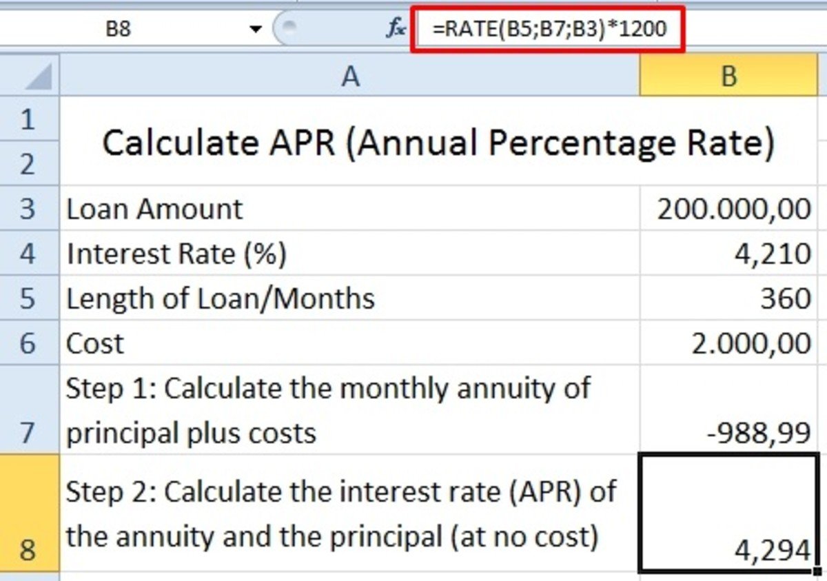 How to Calculate Effective Interest Rate Using Excel