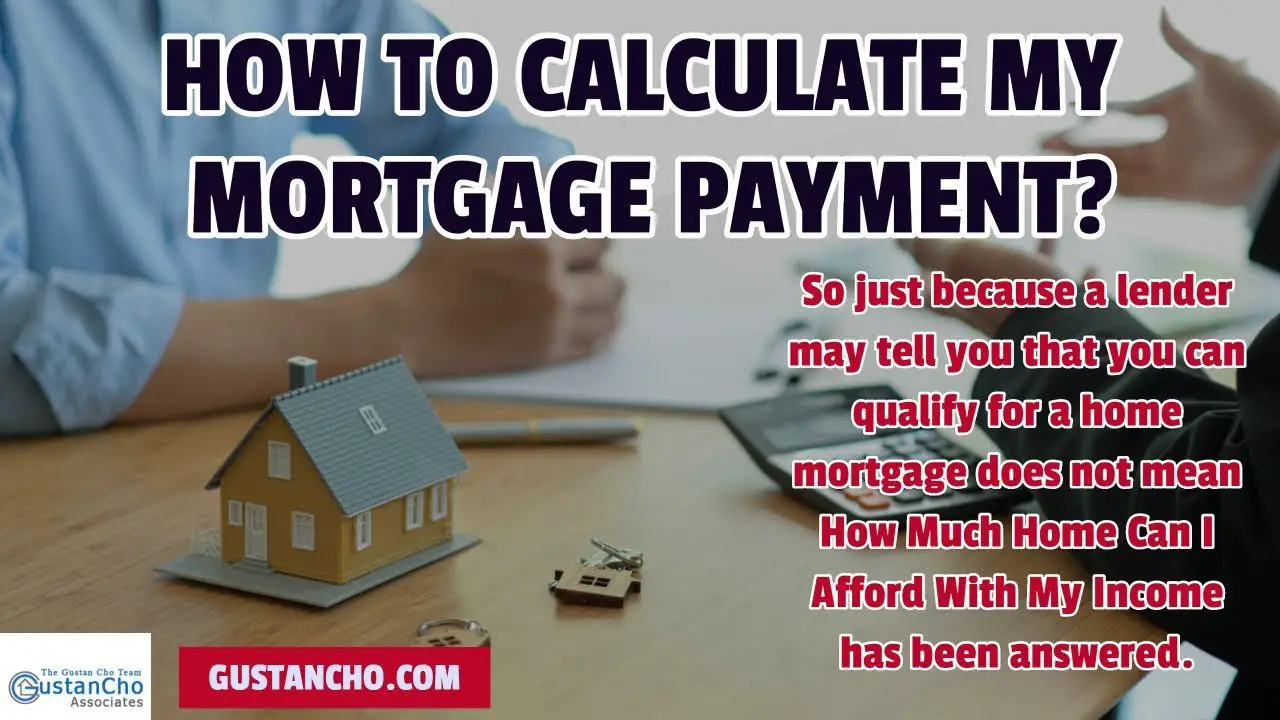 How to calculate my mortgage payment