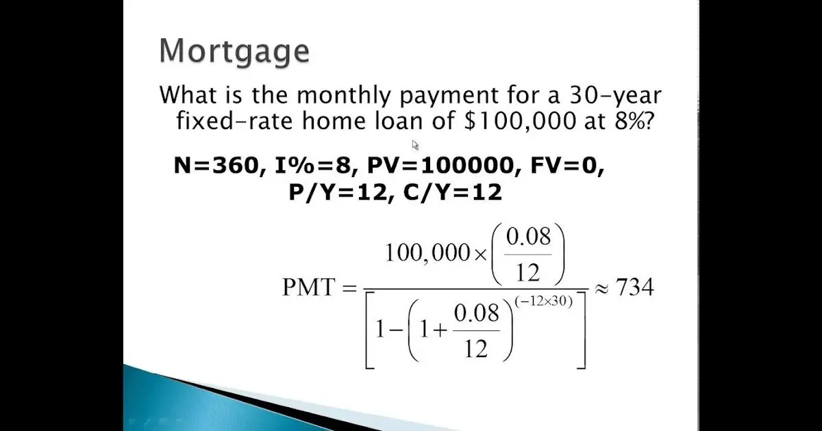How To Calculate Principal And Interest Payment On A Mortgage ...