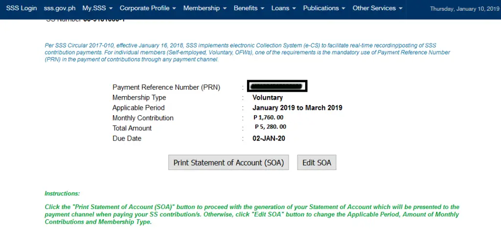 How to get your SSS PRN Payment Reference Number â Citizen Express