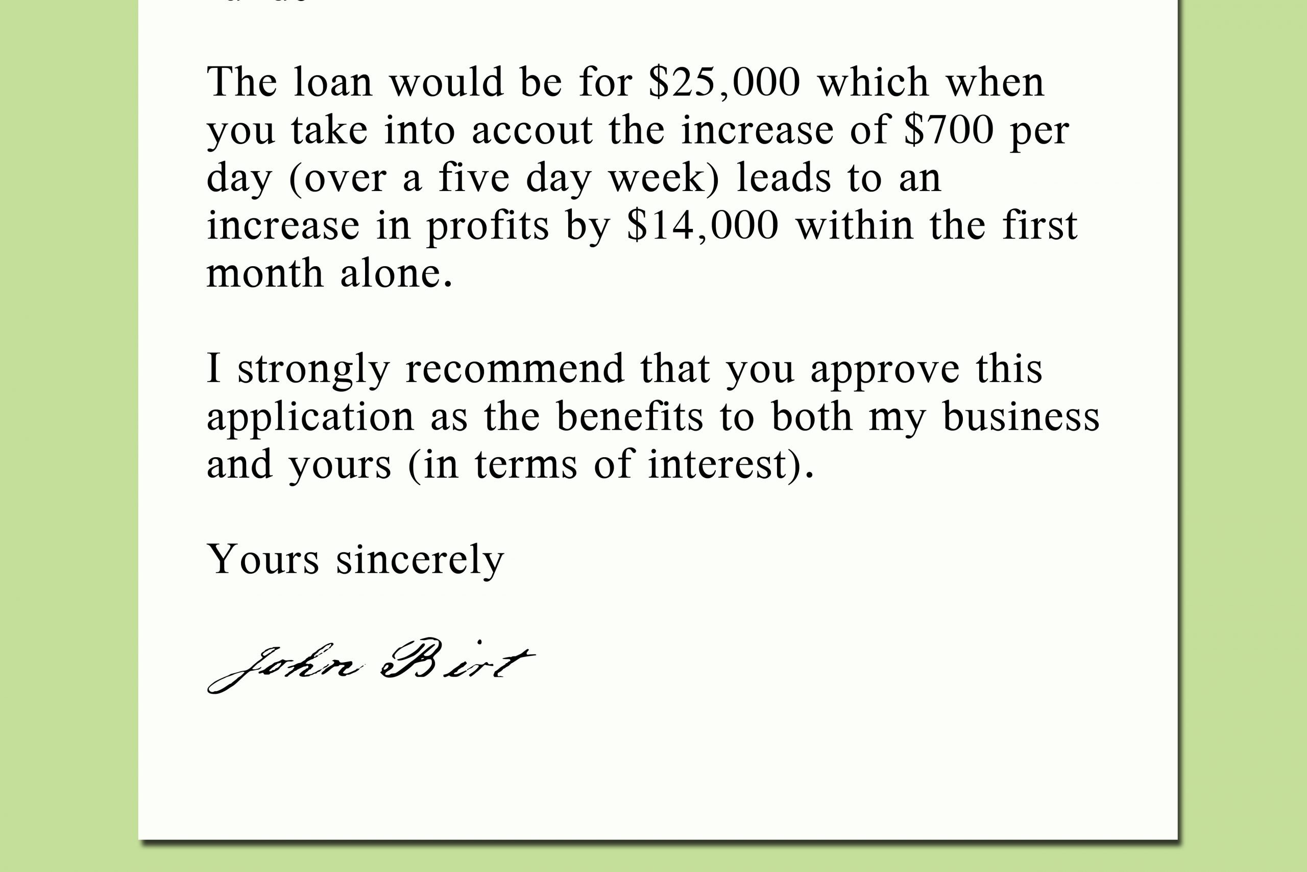 How to Write a Letter to a Bank Asking for a Loan: 9 Steps