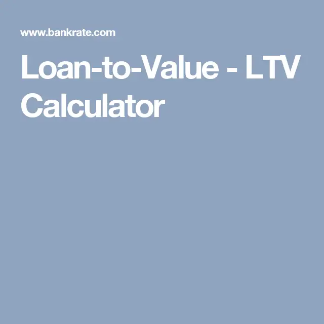 Loan To Value Calculator Home Equity