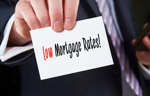 Low Mortgage Rates Concept Stock Photo