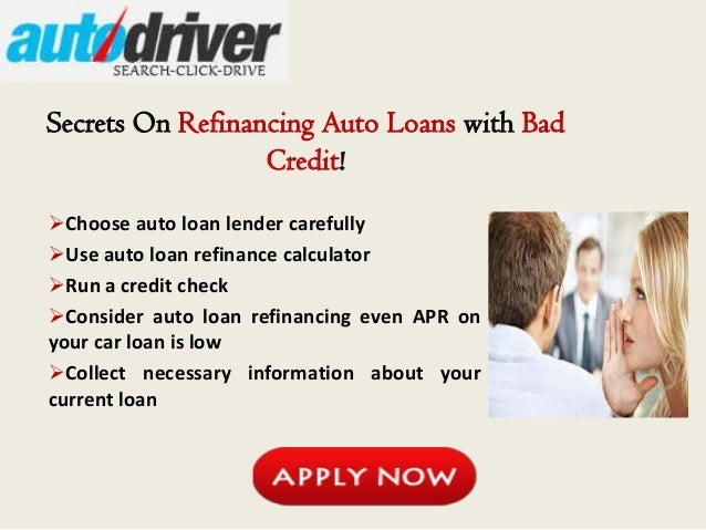 Need To Refinance My Car Loan With Bad Credit
