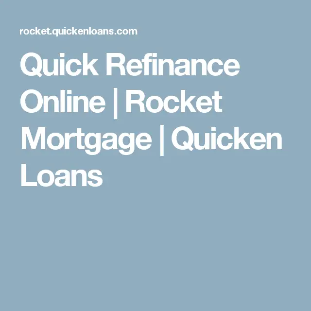Quick Refinance Online