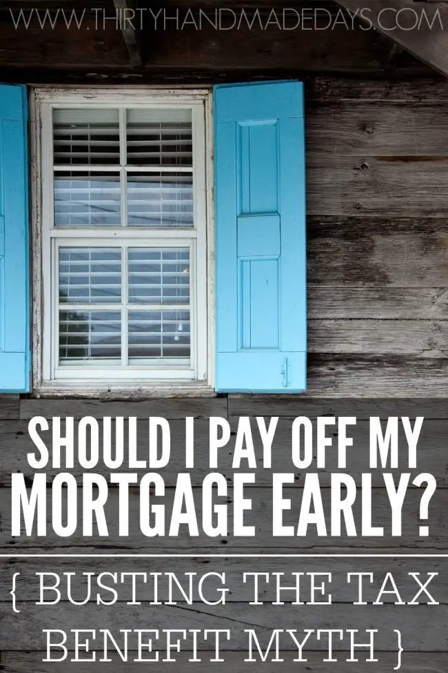 Should I Pay Off My Mortgage Early? Busting the Tax ...
