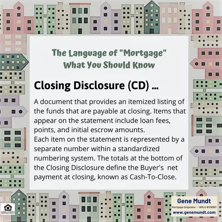 The Definition of Closing Disclosure ...