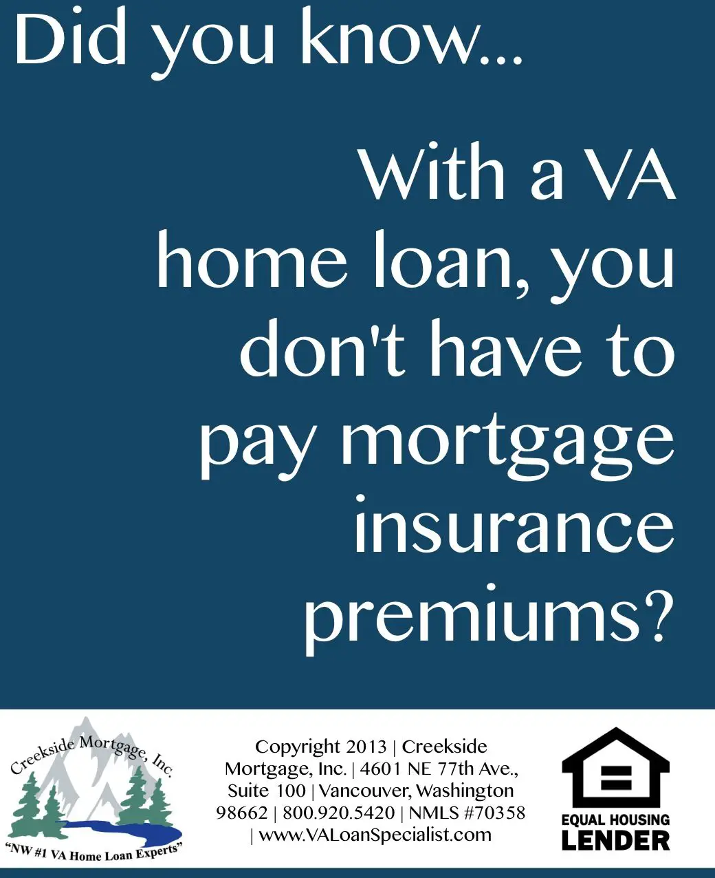 The Northwest #1 VA Home Loan Experts